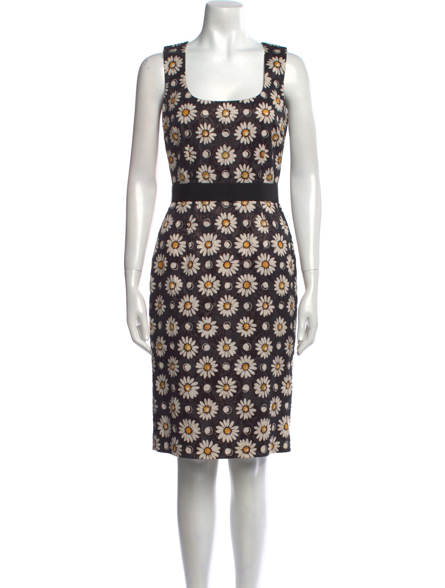 Dolce & Gabbana Floral Print Knee-Length Dress