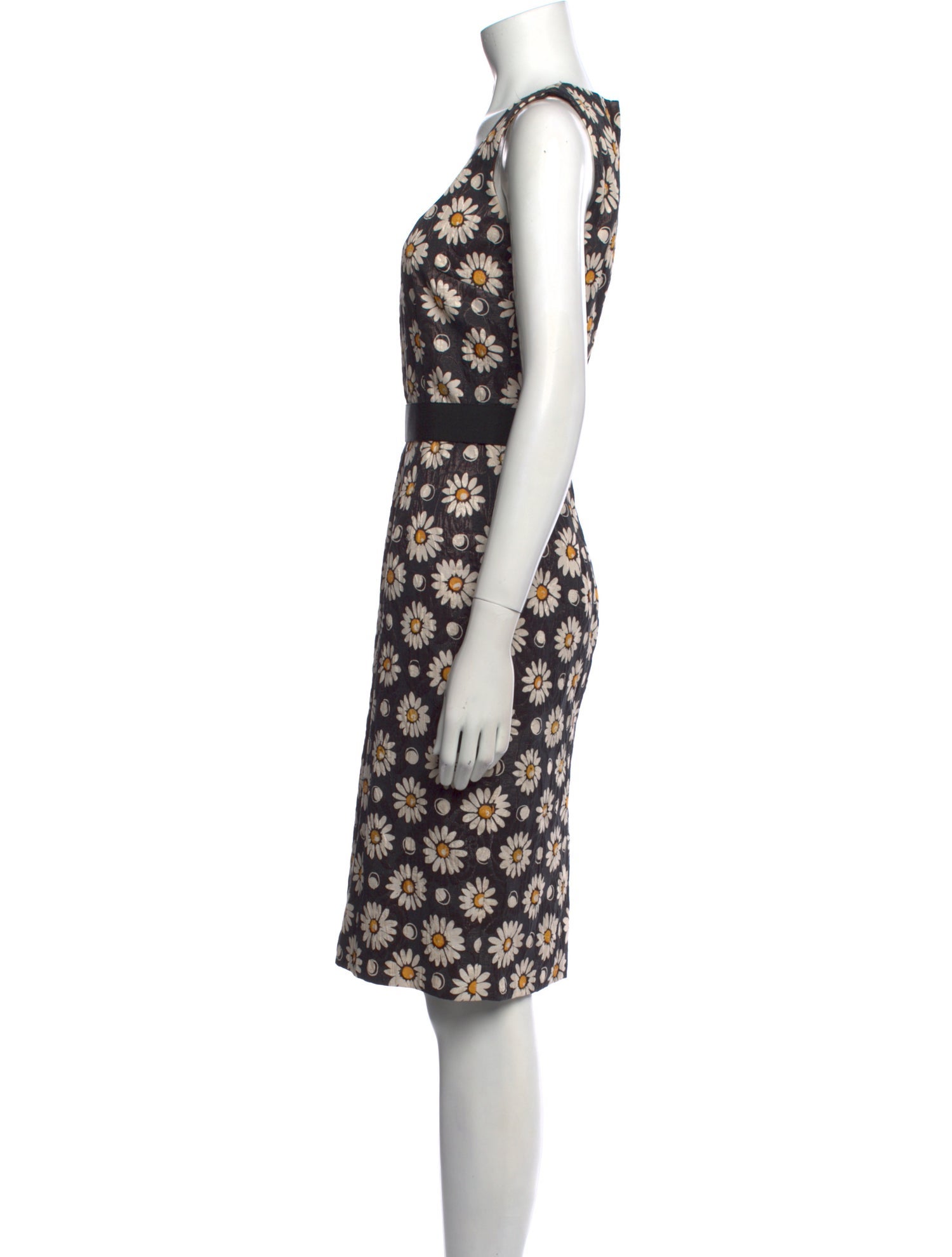 Dolce & Gabbana Floral Print Knee-Length Dress