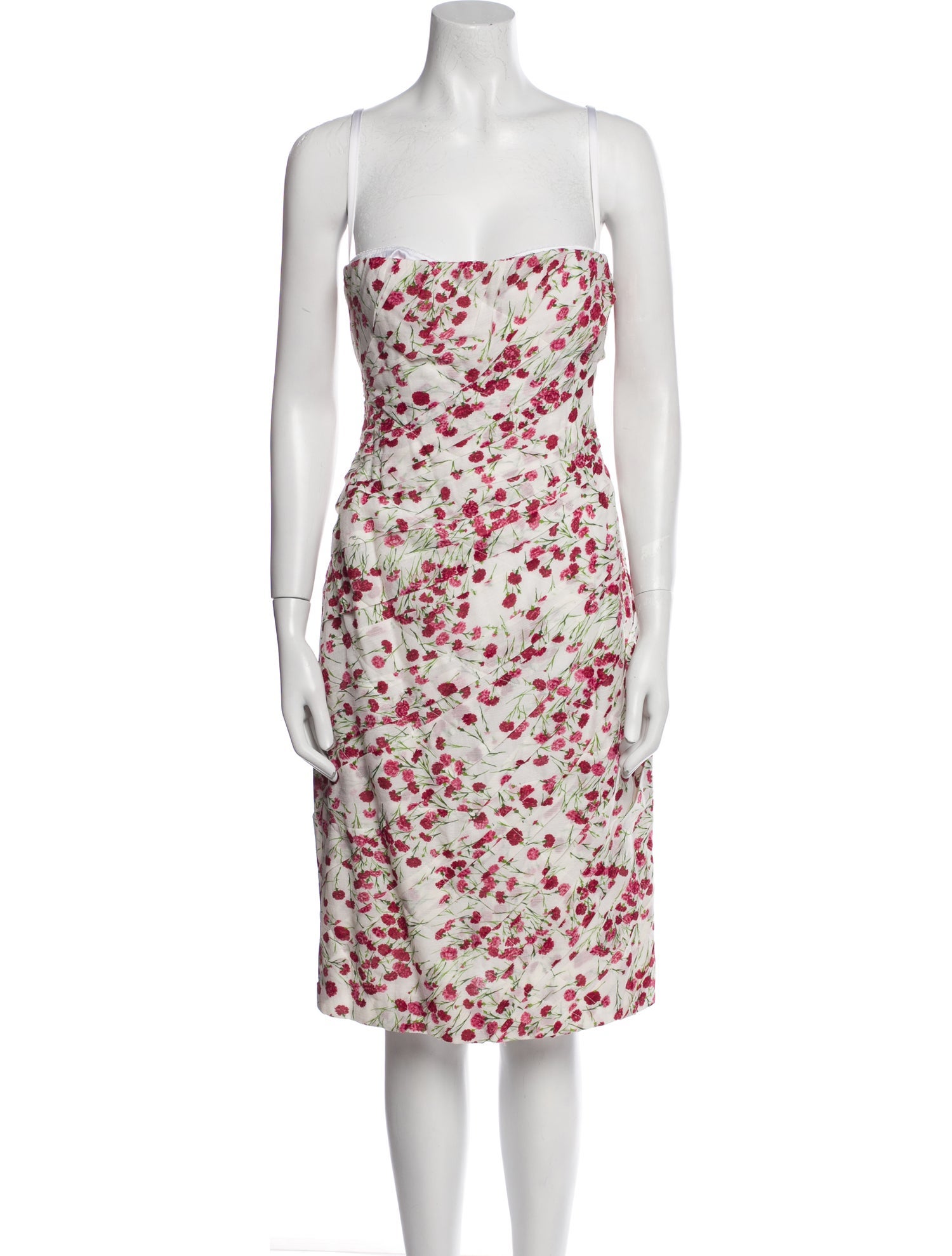 Dolce & Gabbana Floral Print Midi Length Dress