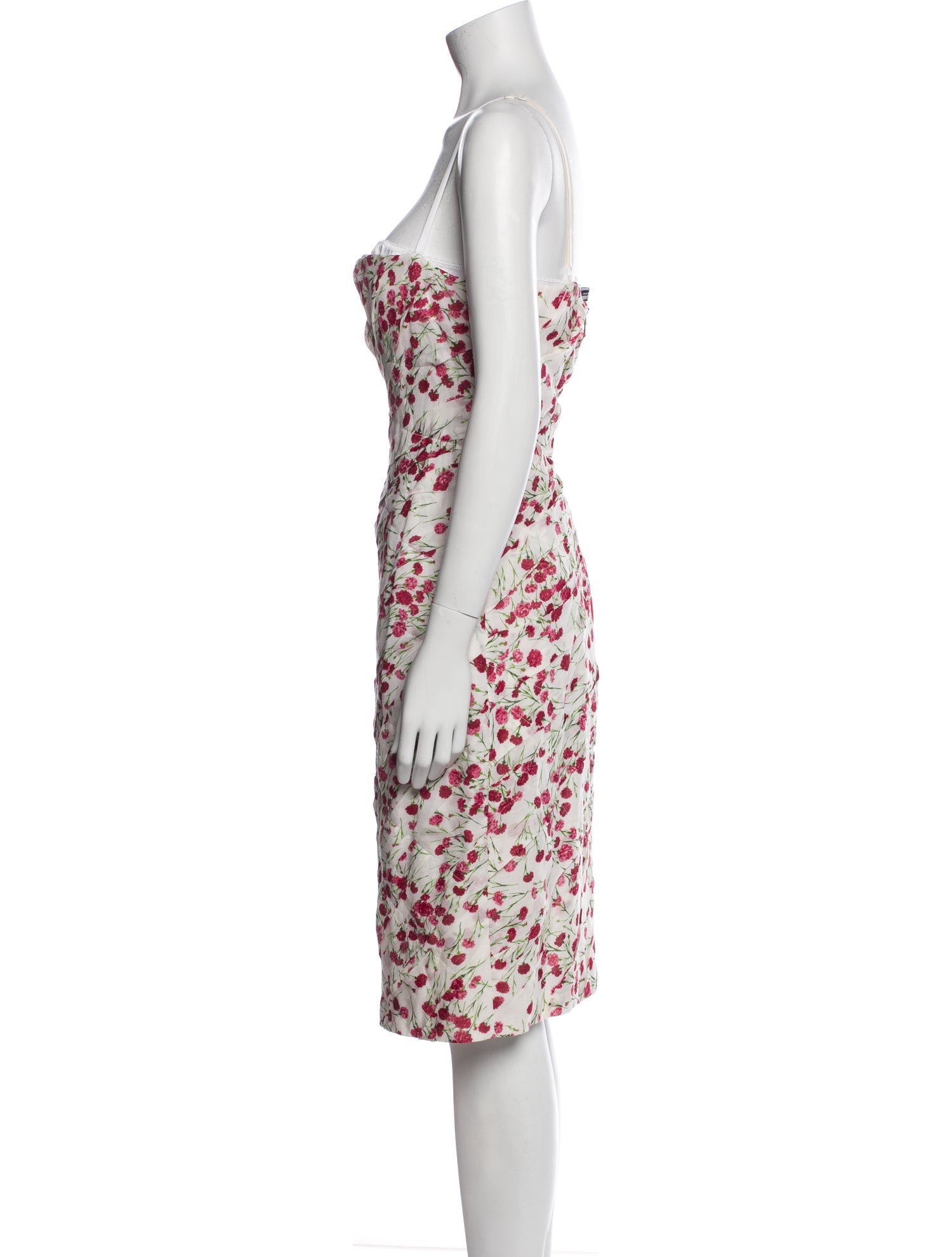 Dolce & Gabbana Floral Print Midi Length Dress
