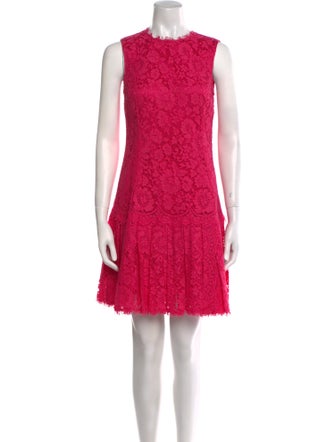 Dolce & Gabbana Crew Neck Mini Dress