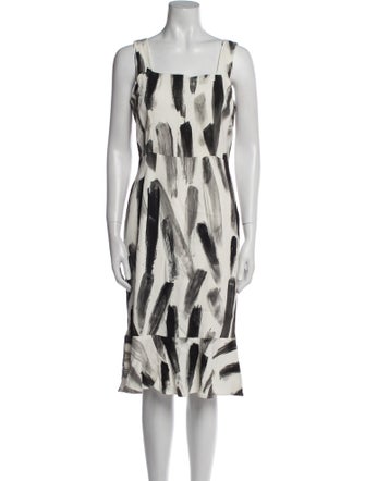 Dolce & Gabbana Printed Knee-Length Dress