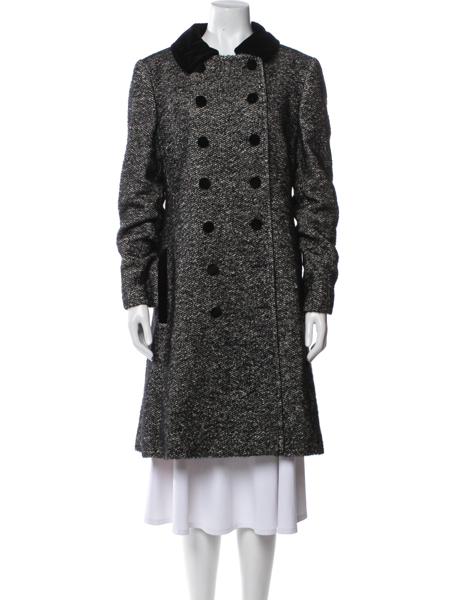 Dolce & Gabbana Tweed Pattern Coat w/ Tags