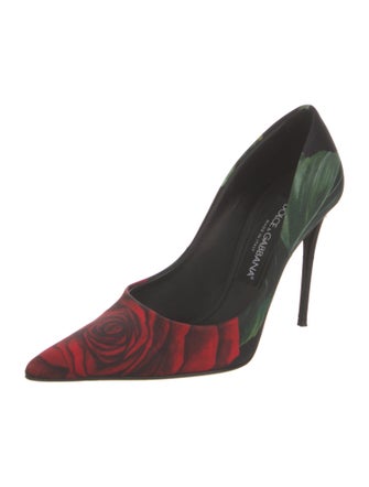 Dolce & Gabbana Printed Slingback Pumps