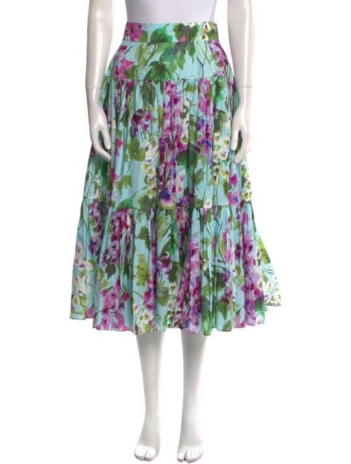 Dolce & Gabbana Floral Print Midi Length Skirt