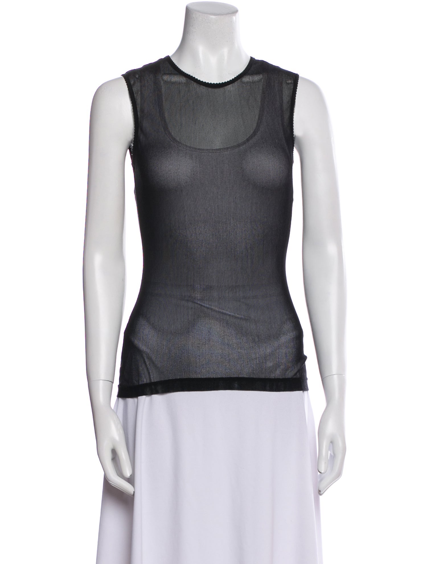 Dolce & Gabbana Crew Neck Sleeveless Top