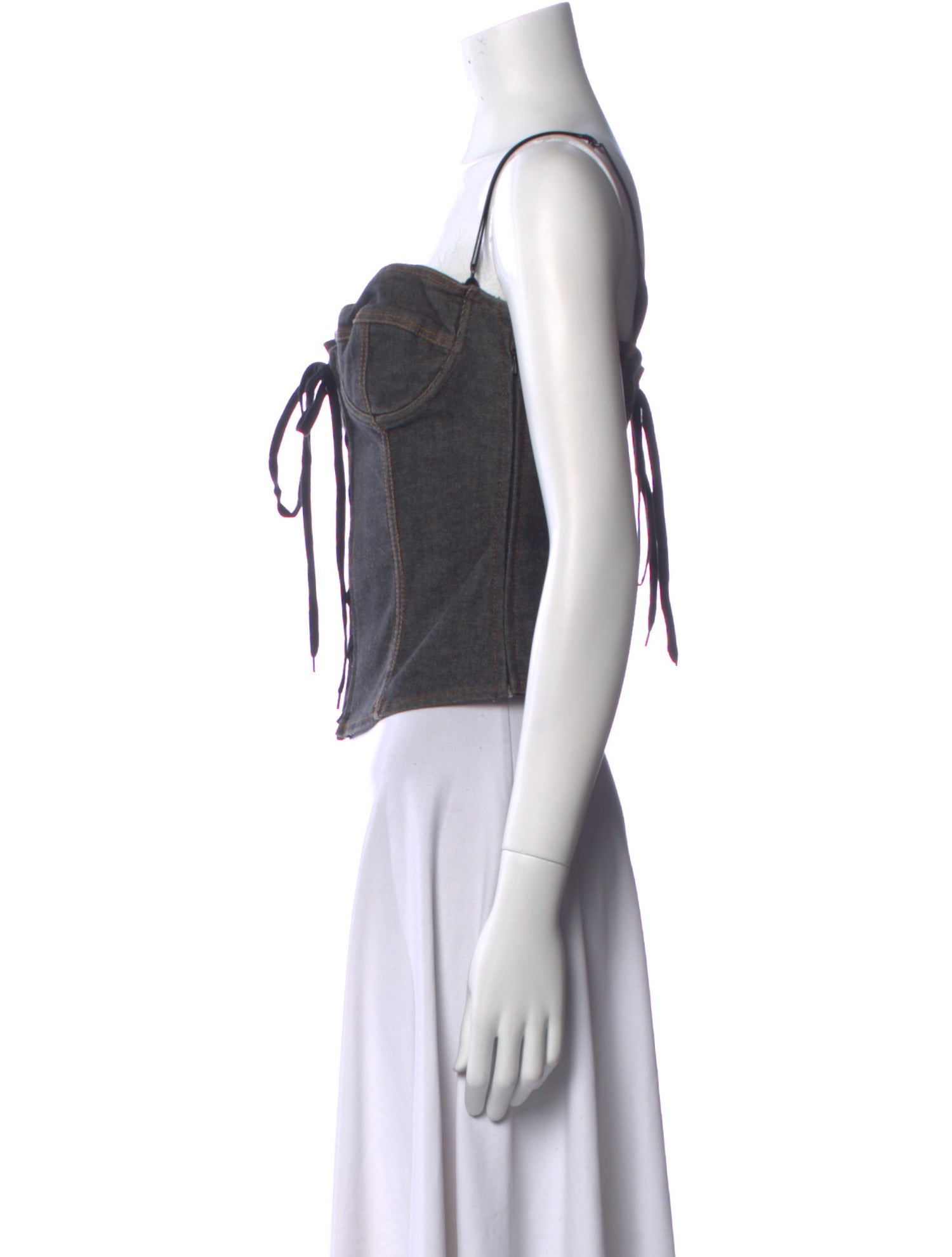 D&G Vintage Square Neckline Crop Top