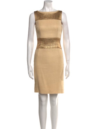 Dolce & Gabbana Bateau Neckline Mini Dress