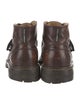 Dolce & Gabbana Leather Lace-Up Boots