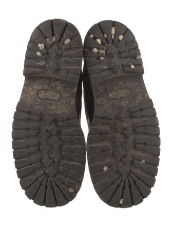 Dolce & Gabbana Leather Lace-Up Boots