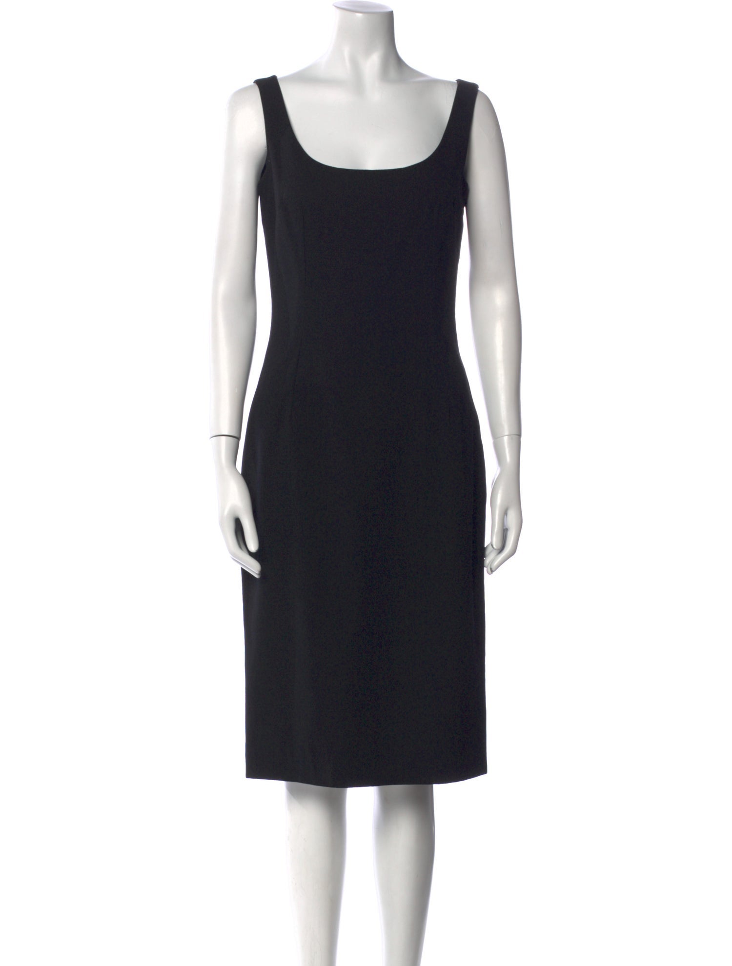 Dolce & Gabbana Virgin Wool Midi Length Dress