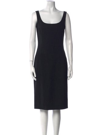 Dolce & Gabbana Virgin Wool Midi Length Dress