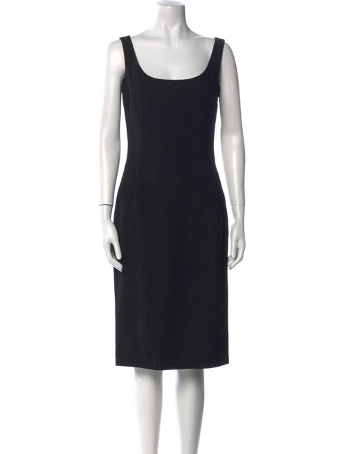 Dolce & Gabbana Virgin Wool Midi Length Dress