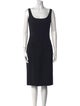 Dolce & Gabbana Virgin Wool Midi Length Dress