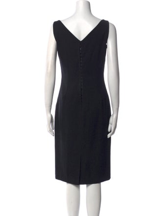 Dolce & Gabbana Virgin Wool Midi Length Dress