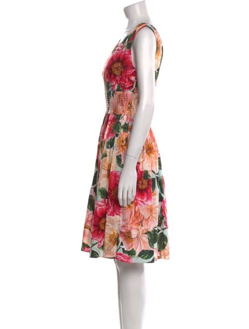 Dolce & Gabbana Floral Print Knee-Length Dress