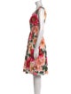 Dolce & Gabbana Floral Print Knee-Length Dress