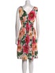 Dolce & Gabbana Floral Print Knee-Length Dress