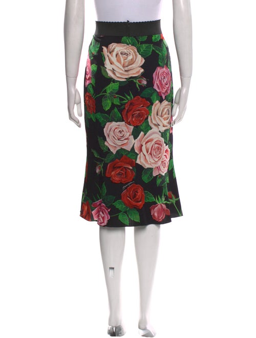 Dolce & Gabbana Silk Knee-Length Skirt