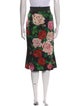 Dolce & Gabbana Silk Knee-Length Skirt