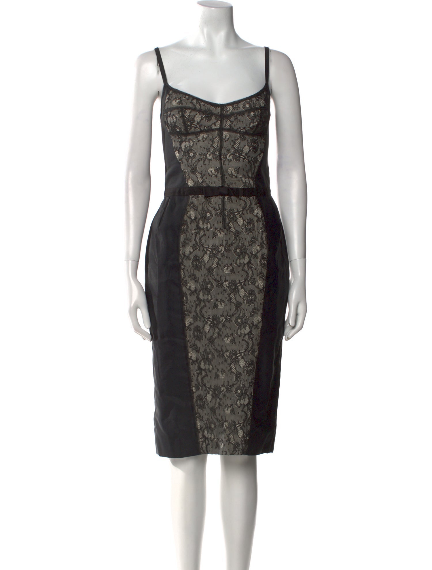 D&G Lace Pattern Knee-Length Dress