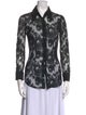 D&G Lace Lace Pattern Button-Up Top