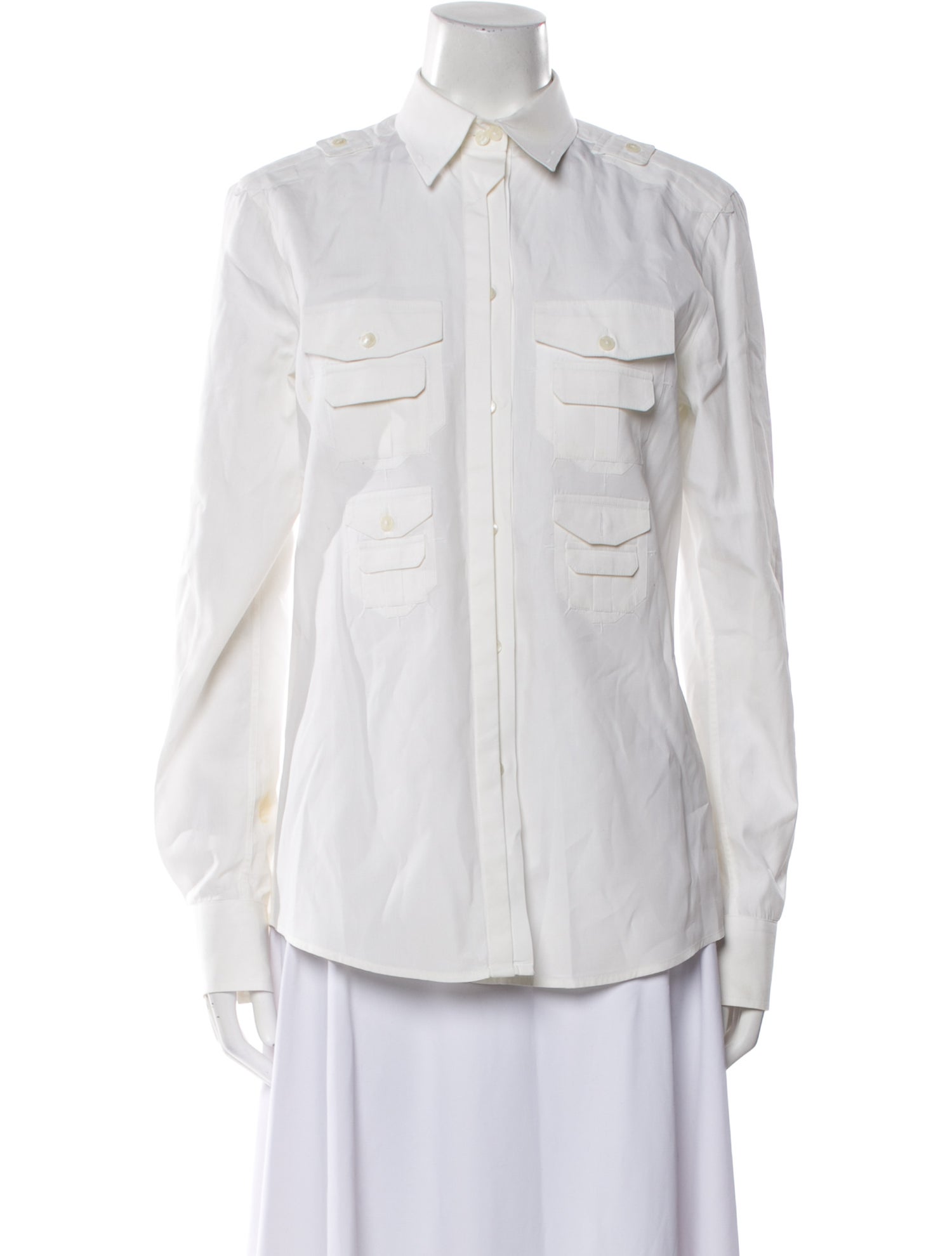 Dolce & Gabbana Long Sleeve Button-Up Top