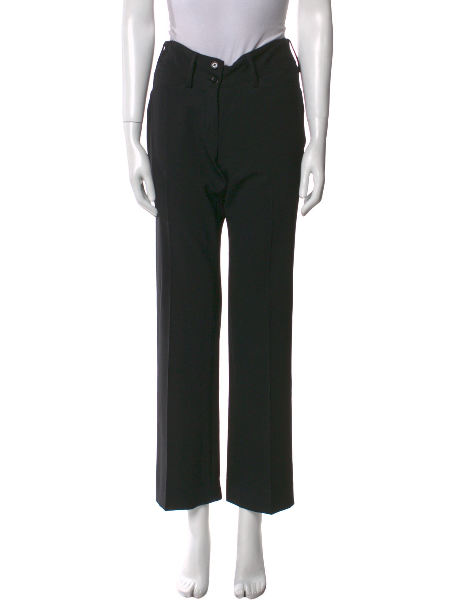 Dolce & Gabbana Virgin Wool Wide Leg Pants