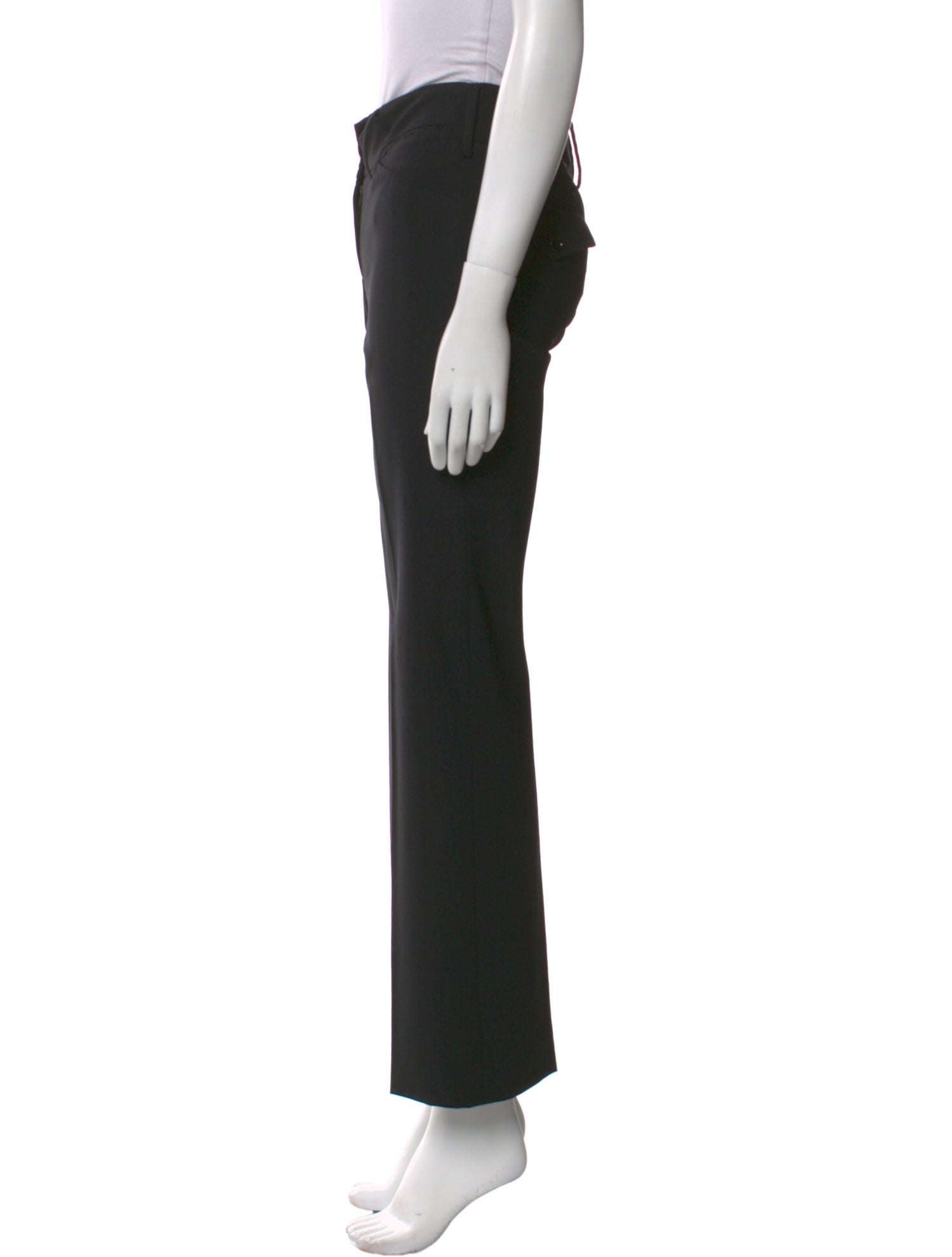 Dolce & Gabbana Virgin Wool Wide Leg Pants