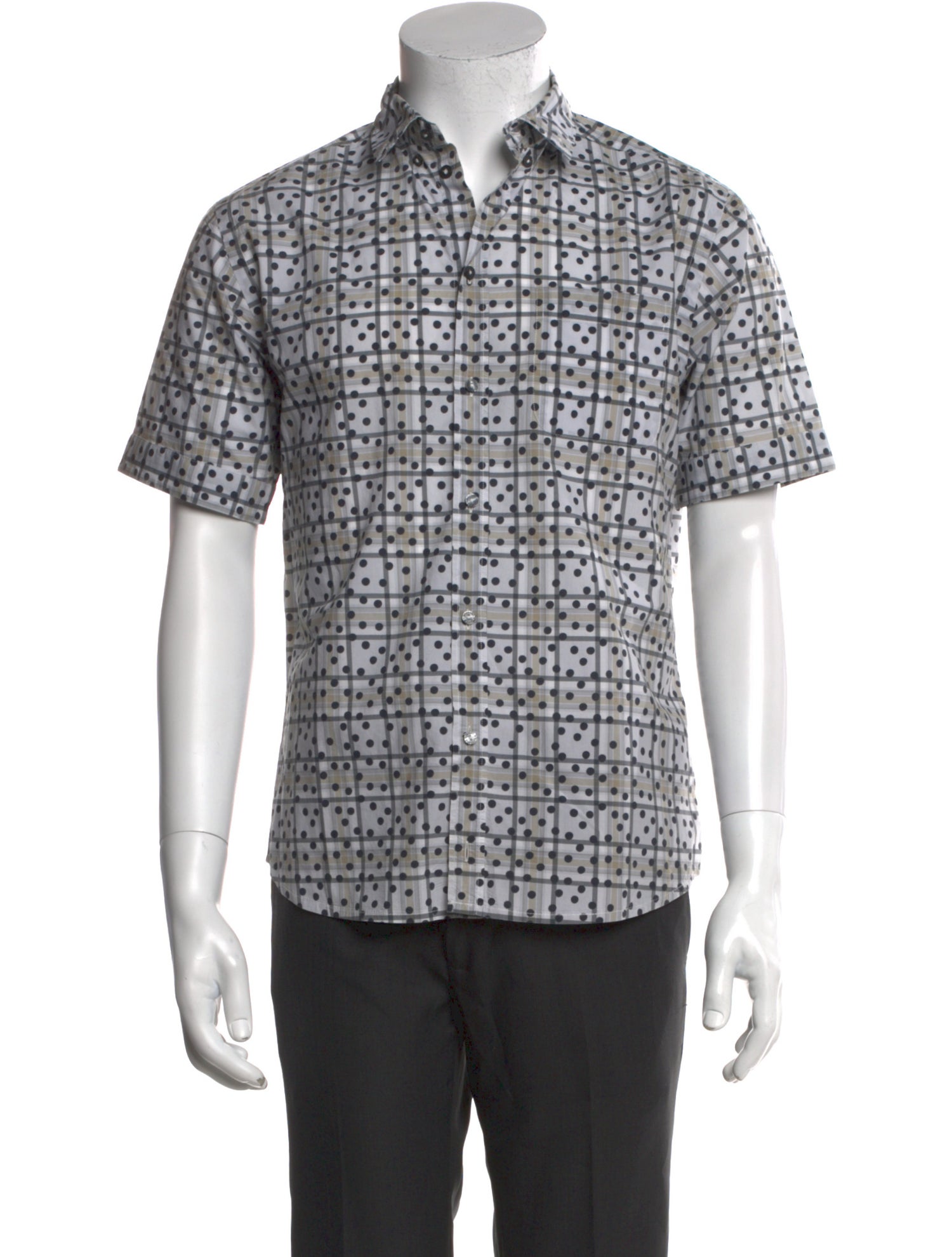 Dolce & Gabbana Plaid Print Short Sleeve Shirt
