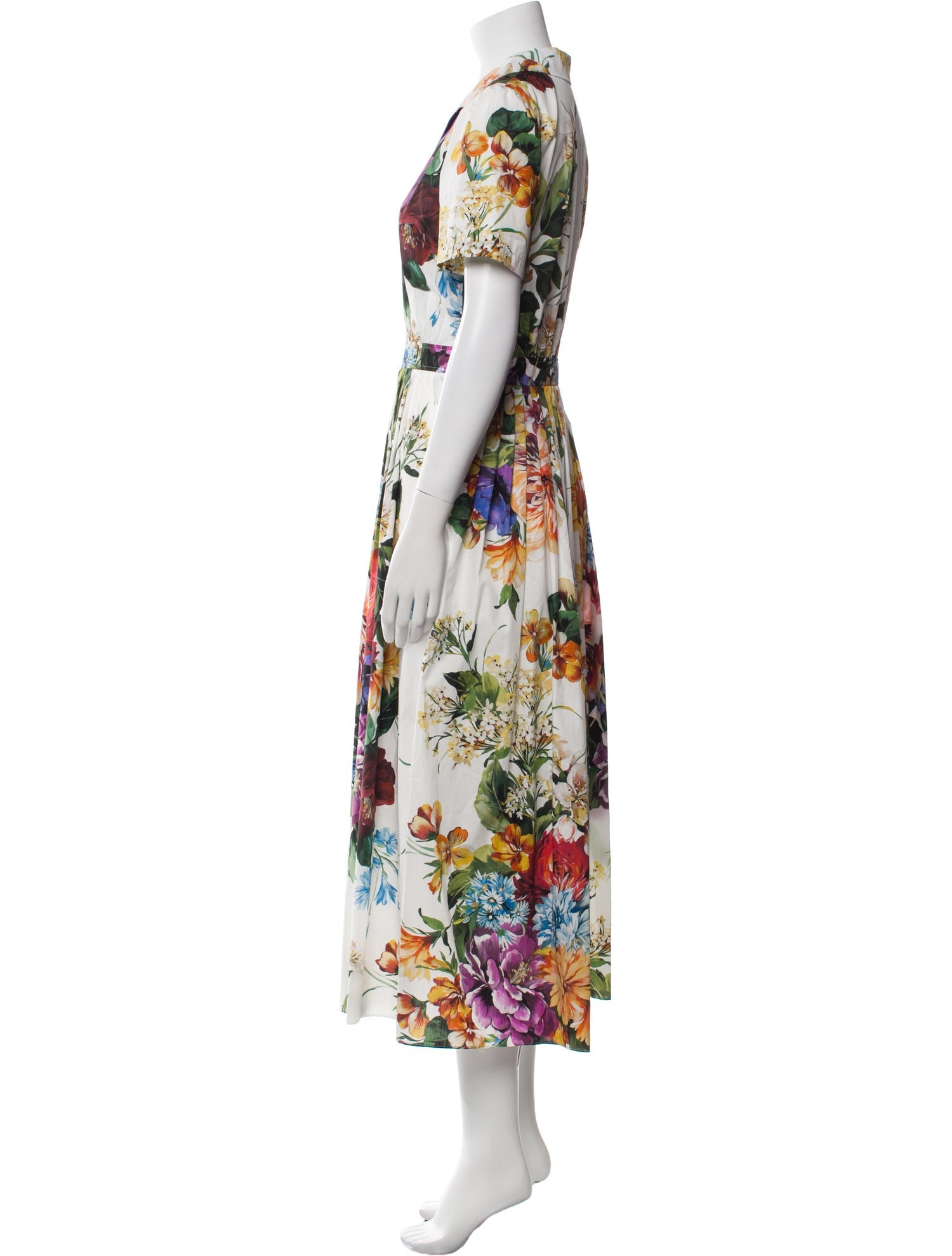 Dolce & Gabbana Floral Print Long Dress w/ Tags