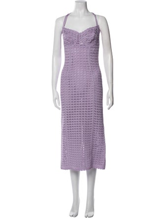 Dolce & Gabbana Square Neckline Long Dress