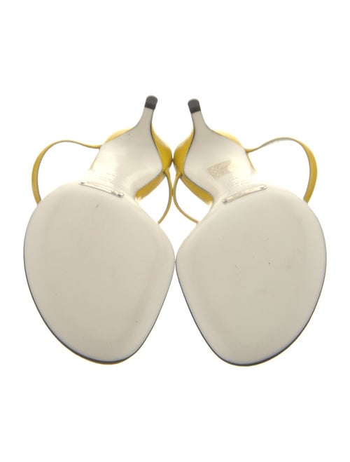 Dolce & Gabbana Patent Leather Beaded Accents T-Strap Sandals