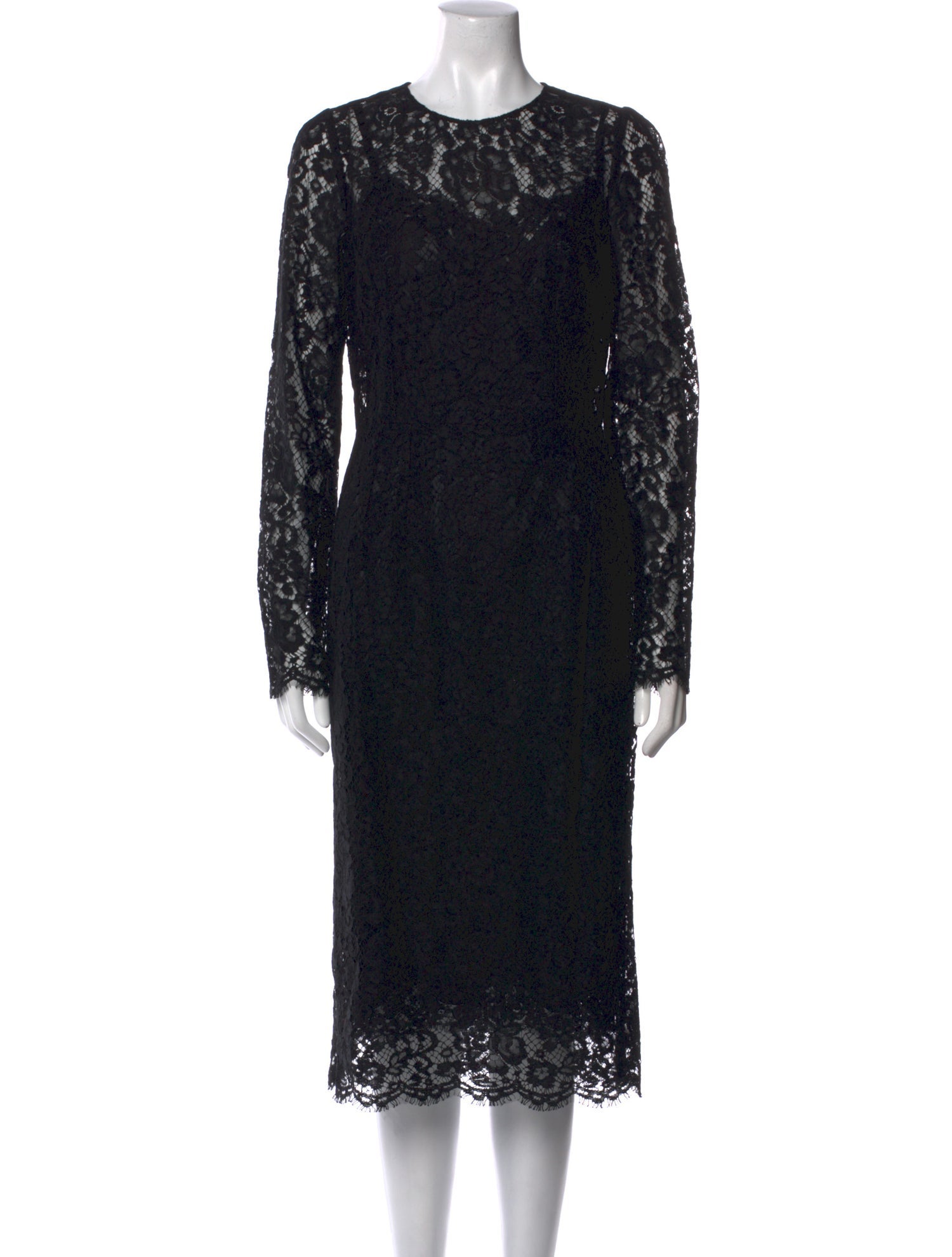 Dolce & Gabbana Lace Midi Length Dress w/ Tags