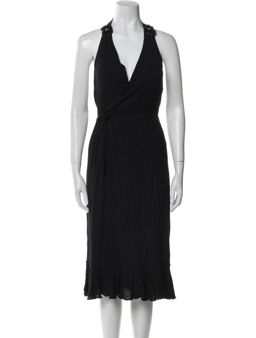 D&G V-Neck Midi Length Dress