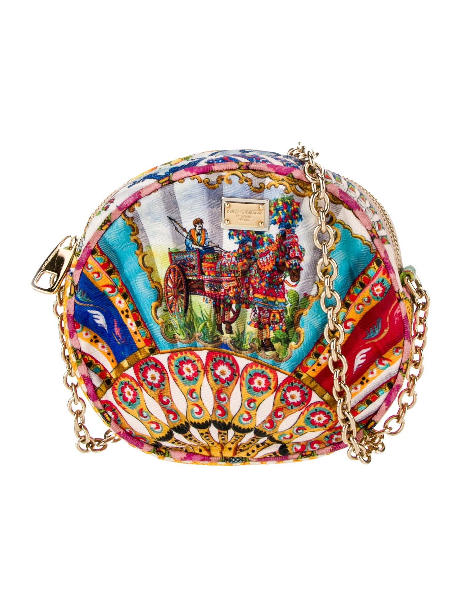 Dolce & Gabbana Canvas Brocade Fan