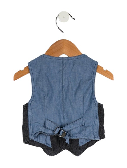 Dolce & Gabbana toddler boys' grey and blue vest