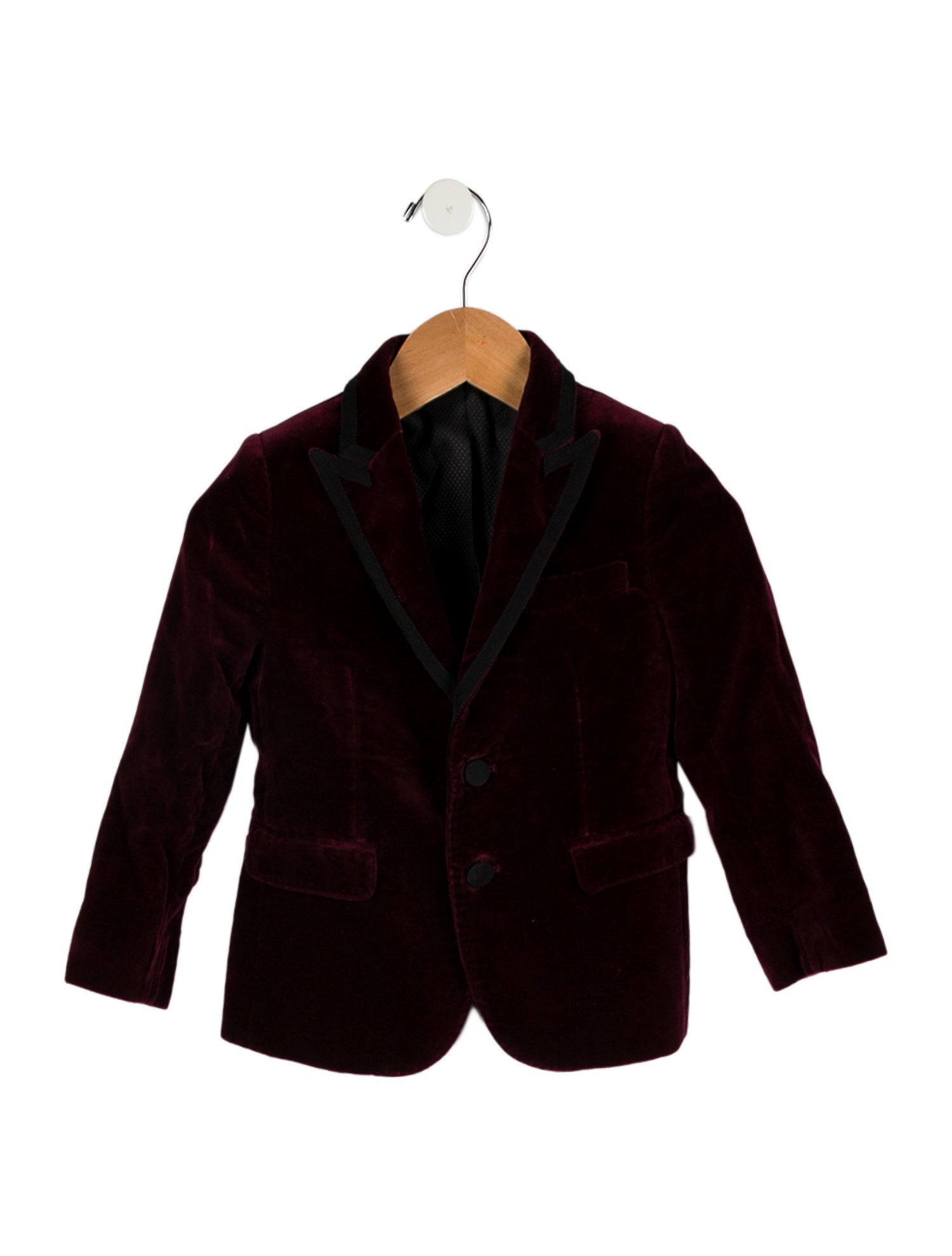 Dolce & Gabbana toddler boys' burgundy and black blazer