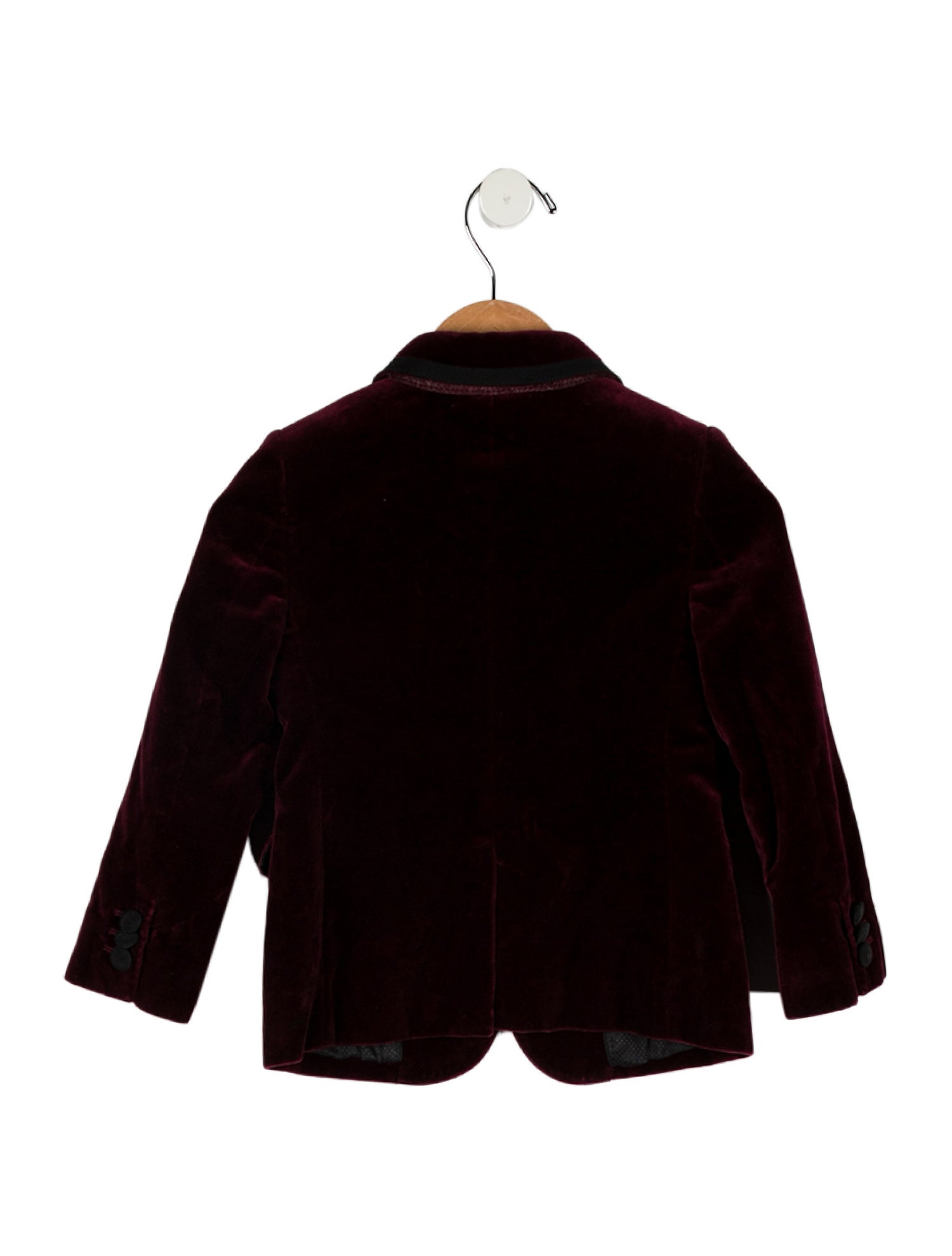 Dolce & Gabbana toddler boys' burgundy and black blazer