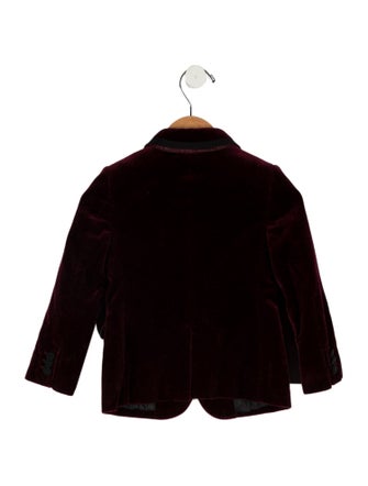 Dolce & Gabbana toddler boys' burgundy and black blazer