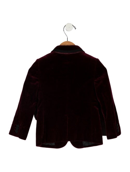 Dolce & Gabbana toddler boys' burgundy and black blazer