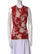 Dolce & Gabbana Silk Floral Print Top