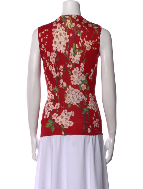 Dolce & Gabbana Silk Floral Print Top