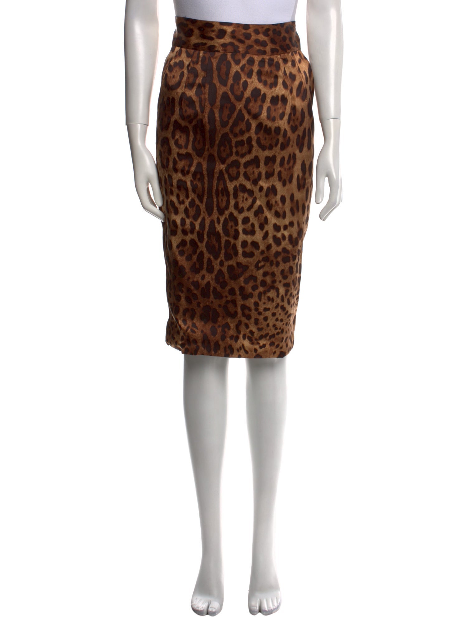 Dolce & Gabbana Silk Knee-Length Skirt