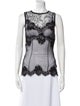 Dolce & Gabbana Lace Pattern Crew Neck Top