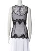 Dolce & Gabbana Lace Pattern Crew Neck Top