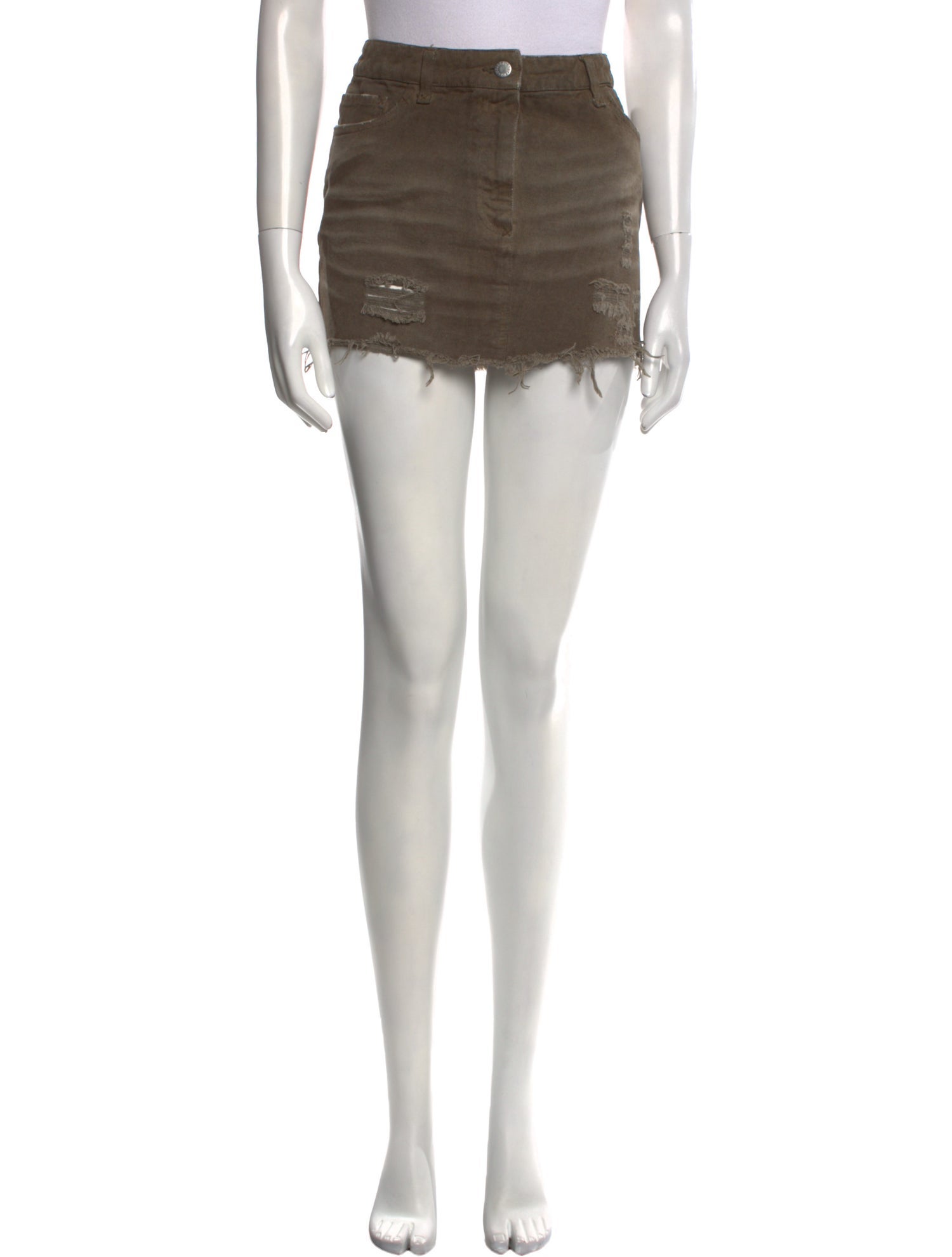 Dolce & Gabbana Distressed Accents Mini Skirt
