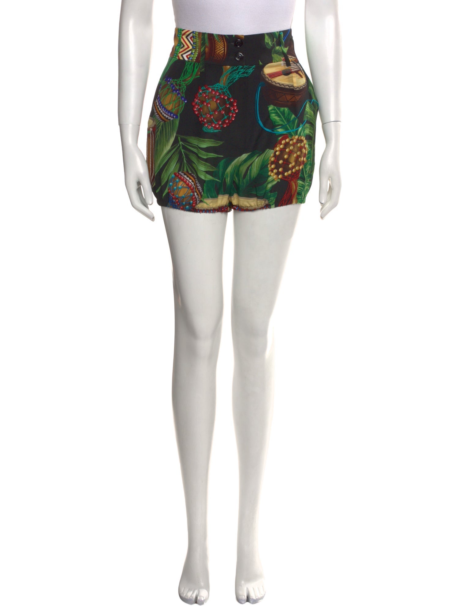 Dolce & Gabbana Silk Mini Shorts