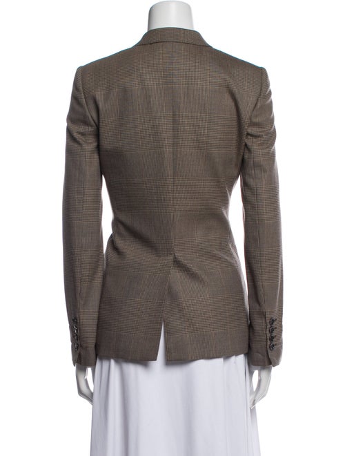 Dolce & Gabbana Virgin Wool Plaid Print Blazer