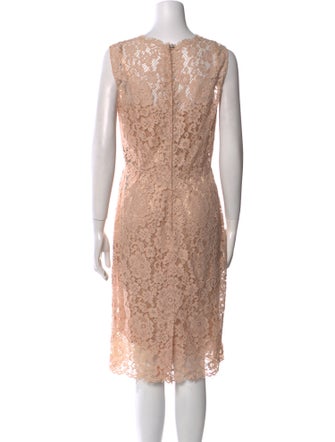 Dolce & Gabbana Lace Pattern Midi Length Dress